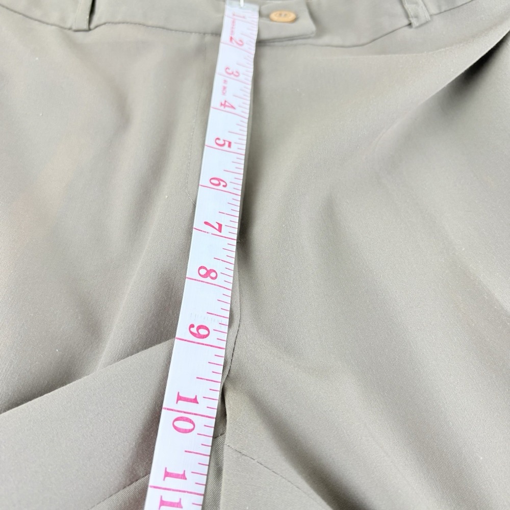 Mieka Straight Leg Dress Pants Taupe Womens EU 42 US 10 12 Made in France - Picture 11 of 15